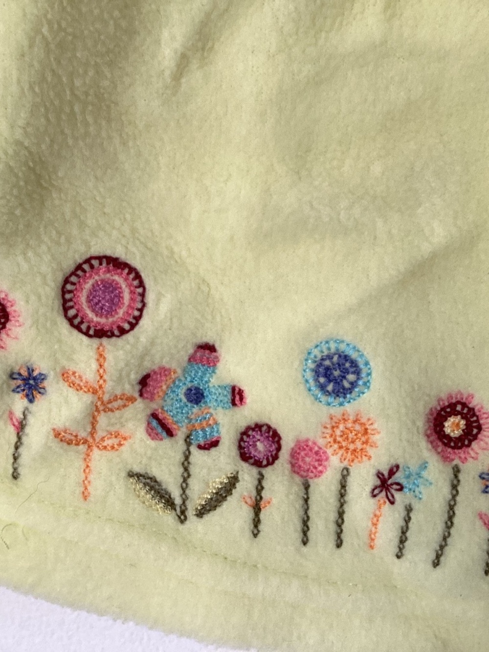 Vintage Y2K Gymboree Embroidered Fleece Cardigan
